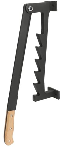 Eujgoov Adjustable Handle High Carbon Steel Kindling Splitter, Wall Mounted Log Splitter Cracker for Indoor Outdoor Camping