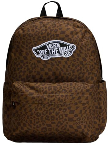 Vans Rucksack mit Leopardenmuster, Off The Wall Design, Braun