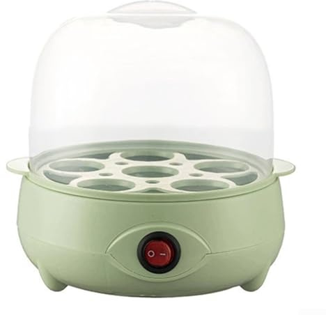 Homeponnew egg boiler, Egg Cooker with Safety Features Including Anti Dry Burning Automatic Shut Off 3-Layer Capacity for Multiple Eggs Space-Saving Design for Home Kitchen Use(green-1)
