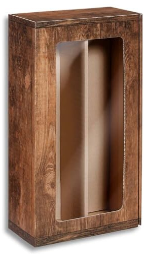 2er Weinkarton, Geschenkkarton Passepartout Vintage 36 x 19,2 x 9,5 cm, 25 Stück