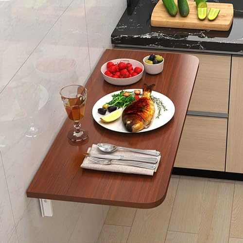 Escritorio plegable de pared para laptop, estación de trabajo que ahorra espacio para habitaciones pequeñas, ideal para dormitorio, oficina en casa y balcón, solución perfecta de escritorio flotante
