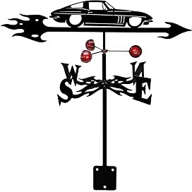 Banderuola segnavento in Metallo, indicatori di direzione del Vento, banderuole con Silhouette di Aquila e Barca a Vela, banderuole segnavento per Esterni, capannoni, Cortili, giar