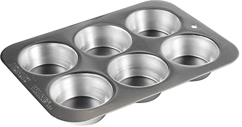 Nordic Ware Naturals Backform für Muffins, kompakt, silberfarben