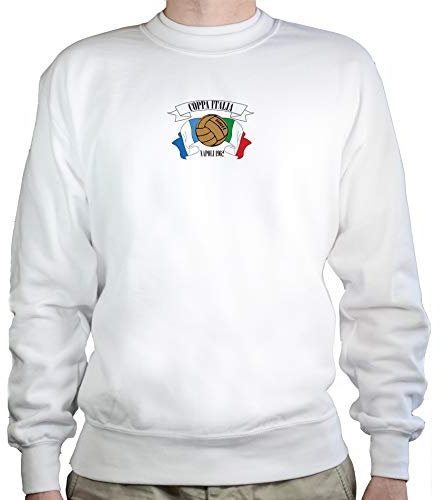 Settantallora - Felpa Girocollo J3548 Coppa Italia Napoli Vintage Football Taglia L