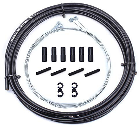 CYCEARTH Basic universell broms/växelförare kabelhöljesrör för berg MTB Road Sram Shimano cykel utrustning främre bakre yttre ersättningstråd set (bromskabelsats)