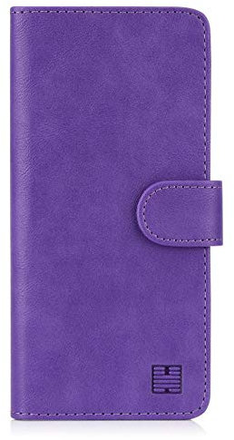 32nd Book Wallet PU Leather Flip Case Cover For Nokia 2.4, Design With Card Slot and Magnetic Closure - Purple
