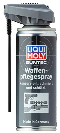 LIQUI MOLY GUNTEC Waffenpflegespray | 200 ml | Waffenpflege | Gleitlack | Gleitöl | Art.-Nr.: 4390, schwarz