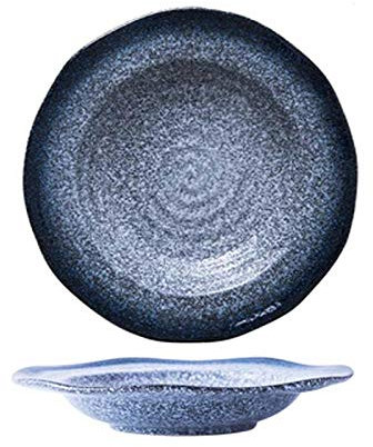 PlatoPlato de pasta creativo japonés plato de sopa plato de sombrero de paja de cerámica plato de pasta plato occidental plato hondo hogar-1