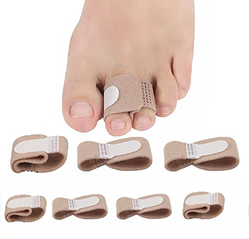 Broken Toe Wraps Toe Corrector für überlappende Toe Splint Toe Tapes Hammer Toe Straightener für Hornhaut Wunden und Blasen Gewellte Zehen krumme Zehen 7 Bunion Pad 3 Größe