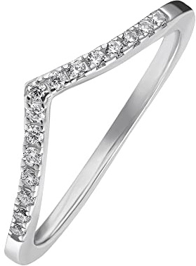 Heideman Ring Nele Damen Edelstahl Zirkonia weiß | Glänzende Geschenkidee zum Muttertag oder Jahrestag für Frauen, funkelnd, hautfreundlich, nickelfrei und alltagstauglich.