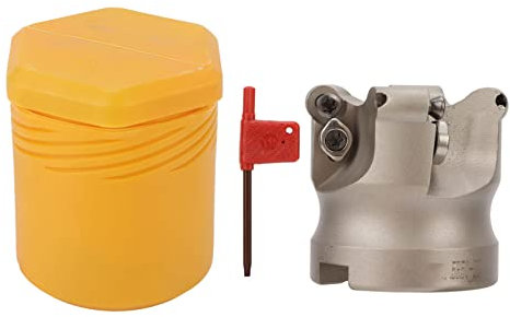 4 Flute Face Mill Head Face Milling Cutter Head Spiral Offset CNC Lathe Milling Cutter Tool Strong Rigidity for APMT1204 Insert