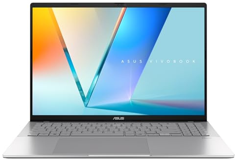 ASUS Vivobook OLED M3607KA-SH050W - Ordenador Portátil 16 WUXGA (AMD Ryzen AI 7 350, 32GB RAM, 1TB SSD, Radeon 860M, Windows 11 Home) Plata Fría - Teclado QWERTY español