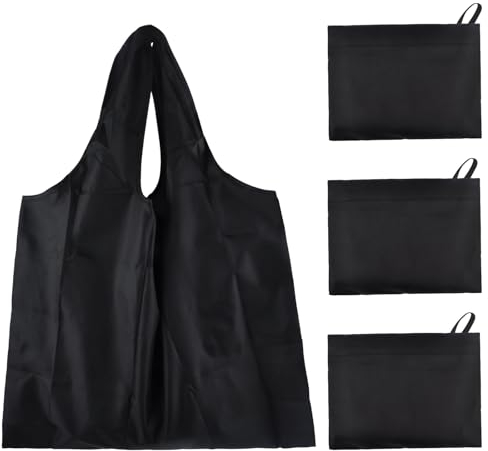 APOMOONS 3 Stück Einkaufstasche faltbar,Umweltfreundliche Einkaufstaschen Faltbare einkaufstaschen mit angebrachtem Beutel Wiederverwendbare Einkaufstüten Dauerhaft Waschbar und Leicht
