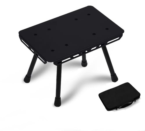 SAMEZA Tisch im Freien, Campinghocker, Aluminiumlegierung, tragbar, für Picknick, Angeln, Schreibtischstuhl, B01,1