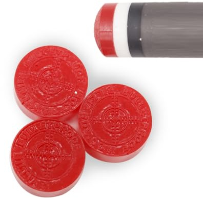 Kugelsichere Rückstoß-Pool-Queue-Spitze, 100 % synthetisches Polymer, wartungsfrei, hält 10 x länger als Leder, nie flachen, pilzfrei, härtet nicht aus, vegan, 14 mm weich, mittelhart (mittel, 14 mm,
