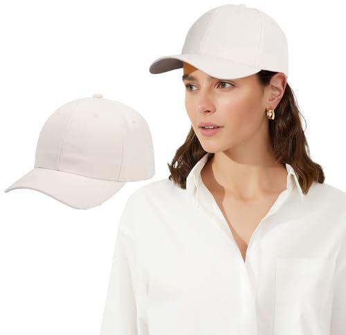 Coubeau Chapeaux pour Femmes Casquettes de Baseball réglables Les chapeauxs de Couleur Unie Peuvent être portés Pendant Le Sport Chapeaux de Sports à Bords