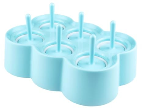 PRETYZOOM Fabricante De Paletas Cubitos Glaseado Paleta De Hielo Moldes Reutilizables Molde De Helado Juguete Mini Bandeja De Helado Paletas De Hielo Fabricante De Helados Estallido Blue