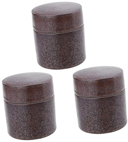 BRIGHTFUFU 3stücke Keramische Teedose Versiegelte Teeaufbewahrung Antikdesign Für Kräuter Kaffee Dekoration Für Zuhause Und Reisen