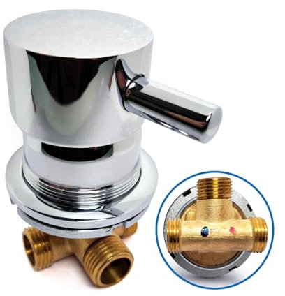 Mitigeur de cabine de douche en laiton, robinet mélangeur de douche deux en un G1/2 », robinet mélangeur d'eau froide et d'eau chaude pour la salle de douche