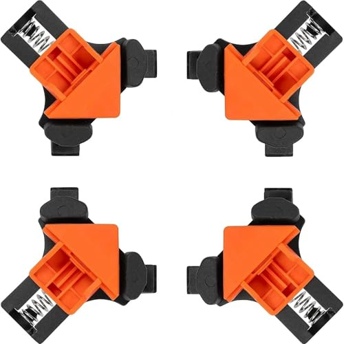 Sargentos De áNgulo Recto Abrazaderas de esquina de 90 grados for carpintería, 4 unidades, for gabinetes y marcos de fotos, abrazaderas de carpintería de ajuste rápido. Sargento Escuadra(1PC)
