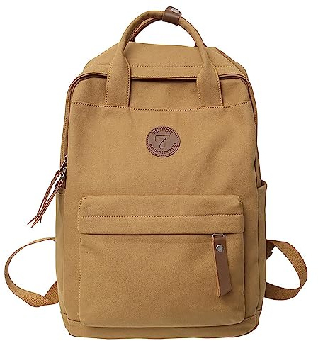 Sac à dos pour hommes et femmes, sac à épaule pour couples, personnalité à la mode, sac à dos de grande capacité, pour étudiants, activités de plein air, loisirs, femme, grand sac en cuir, marron
