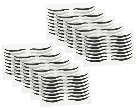 WOONEKY 80paare Wasserdichte Schwarze Eyeliner Aufkleber Wiederverwendbar Präzise Augen-make-up Schablonen Sticker Für Einfache Anwendung Und Lang Anhaltenden Katzenaugen-look