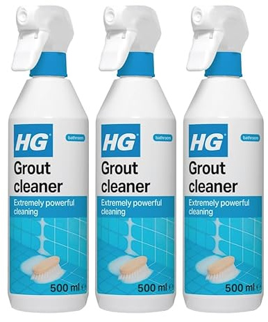 HG Grout Cleaner Ready-to-Use, Removes Stubborn Dirt from Wall & Floor Tile Grout – 500ml (Pack of 3)