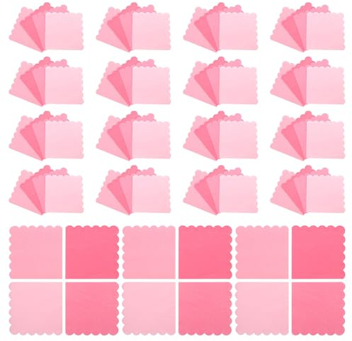 FIXOSHEE 100stücke Servietten Rosa Einweg für Partys Geburtstagsfeiern Elegant Tischservietten Westernservietten Dekorative Papierservietten
