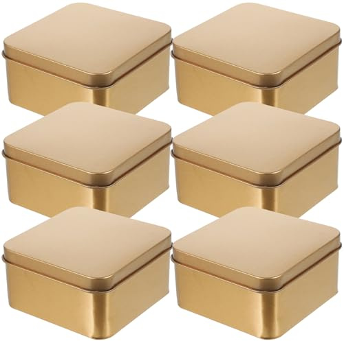 Ipetboom 10 Stück Pack Weißblech Blechdosen mit Deckel Luftdichte Teedosen für Losen Tee Kompakte Vorratsbehälter Zur Lebensmittelaufbewahrung Robust und Farbbeständig für Küche und Büro