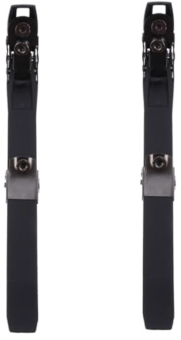 MAGICLULU Lot de 2 Set de Sangles Noires pour Chaussures de Patinage à roulettes, Accessoire de Remplacement pour Rollers Adultes et Garçon et Filles, Fixation Stable pour Patins à