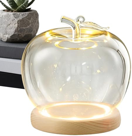 Genérico Dome with Base | Bright Fruit Shape - Dust Dome for Jewelry | for Collectors Home Weddings Jewelry Collectibles Figures Dolls Crafts Shop
