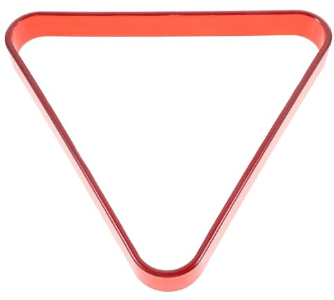 DOITOOL Triangle de Billard Rouge en PC Solide pour Organiser Les Boules de Billard, pour Salle de Jeux et Centre Communautaire