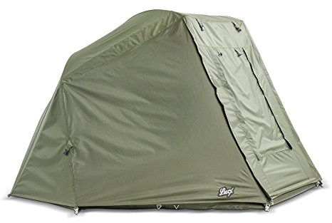 Lucx® Wiesel Schirmzelt + Überwurf Brolly incl. Winterskin Shelter with Overwrap Angelzelt + Skin Karpfenzelt 10.000mm Wassersäule Bivvy