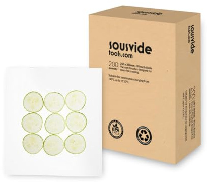 SousVideTools | Vacuum Sealer Bags | 25cm x 35cm Boilable Pouches | Pack of 200