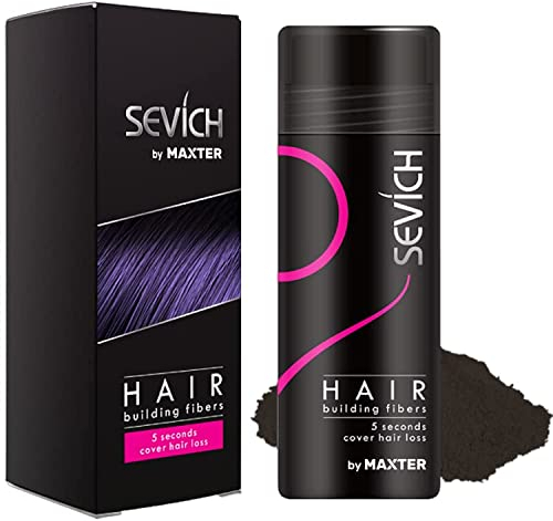 FIBRE CAPELLI Castano Scuro - Polvere Volumizzante Capelli per Nascondere la Caduta dei Capelli e la Calvizie - Fibre Cheratina per Capelli - Polvere per Capelli Uomo e Donna - Hair Fiber