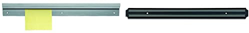 LACOR 60761 -Barra para sujeción de Notas, Aluminio, 610 mm + 39008 Soporte magnético Cuchillos 38cm