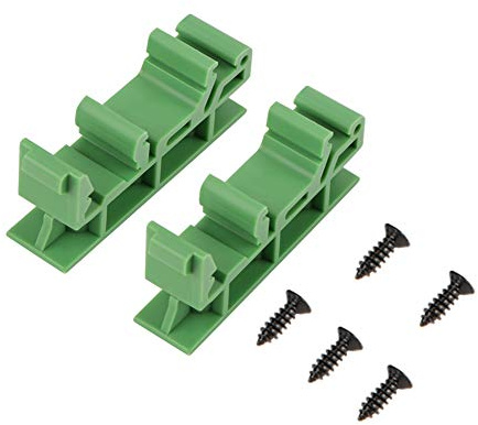 PCB DIN C45 Schiene Hutschienen Adapter Leiterplatten-Montage-Adapter Nullleiterklemme für 45 Montageschiene zum Sichern und Halten von Leiterplatten- Oder Elektronischen Schaltgeräten, 10sets