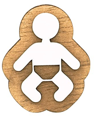 VEJO Schilder / Badezimmerschilder / Türschilder / Toilettenschild / Türschild / Badezimmer / Wechseln für Babys / Türschilder aus Holz / lokale Schilder / Platten