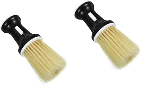 Beavorty 2 Stück Friseursalon Haarbürste Bart Rasieren Friseur Manuelle Rasur Halsreinigung Rasierpinsel Männlicher Rasierpinsel Haarreiniger Pinsel Friseurpinsel Männlicher Bart Männer