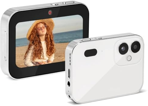 Touchscreen-Digitalkamera, 4K-Autofokus-Vlogging-Kamera, Tragbare 64 MP 16-fache Point-and-Shoot-Kompakt-Digitalkamera für Selfies, Musik- und Videoplayer für Kinder, Teenager,