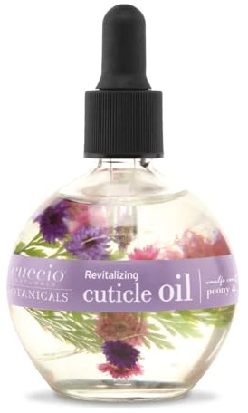 Cuccio Revitalizing Cuticle Oil 63ml, Nourishing Nail & Cuticle Treatment for Softer Hands, Hydrating & Repairing Cuticle Care with Violet & Peony