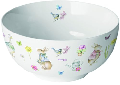 Ambiente Porzellan Schale, ca.14 cm Durchmesser, 0,4 L, Ostern Bowl Easter garden