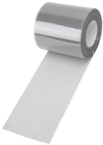 Fyearfly Nastro Riparatore per Zanzariere, 80mm X 9,15M Nastro Riparatore per Zanzariere da Finestra 1 Rotolo Patch Riparatrice Autoadesiva Trasparente per Zanzariere, per Tende, Campeggio (Grigio)
