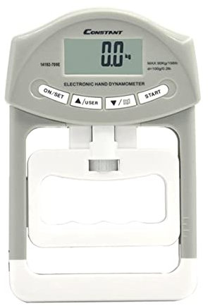 Misuratore di forza digitale Misuratore di forza della presa Dinamometro a mano digitale Tester di forza della presa Dinamometro con impugnatura a schermo LCD da 300 libbre Dinamometro elettronico per