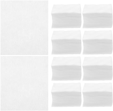 ROMISBABA 1200 piezas Toallitas Desechables para Limpieza Facial y Uñas Unidades Almohadillas Suaves Absorbentes para Maquillaje y Esmalte Toallas Cosméticas Profesionales para
