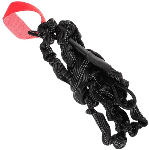 SOPOTUTU Correa De Fijación De Paleta para Kayak Negra, Cuerda Elástica Anticaída, Accesorio De Seguridad Ajustable para Tablas De Surf y Paddle Surf, Uso Deportivo Al Aire Libre