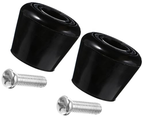 Yardwe Zapatas de Freno para Patines en Línea, Tope de PU Negro para Patinaje sobre Ruedas, Accesorio Compatible Patines de 4 Ruedas para Paradas Seguras y Estables