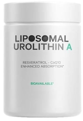 Urolithin A Supplement - Liposomal Complex | CoQ10 och resveratrol, cellulär energi och livslängdsstöd, hälsosamt åldrande och muskelåterställning