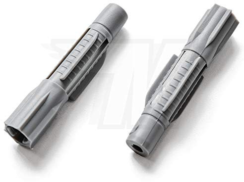 Universal Dowels for Solid Building Material Hollow Building Material in Red/Grey Without Collar Pack of 50, Grey