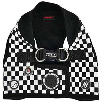 Puppia Racer Harness B Schwarz S Hundegeschirr - 60 g PATD-HB1767-BK-S